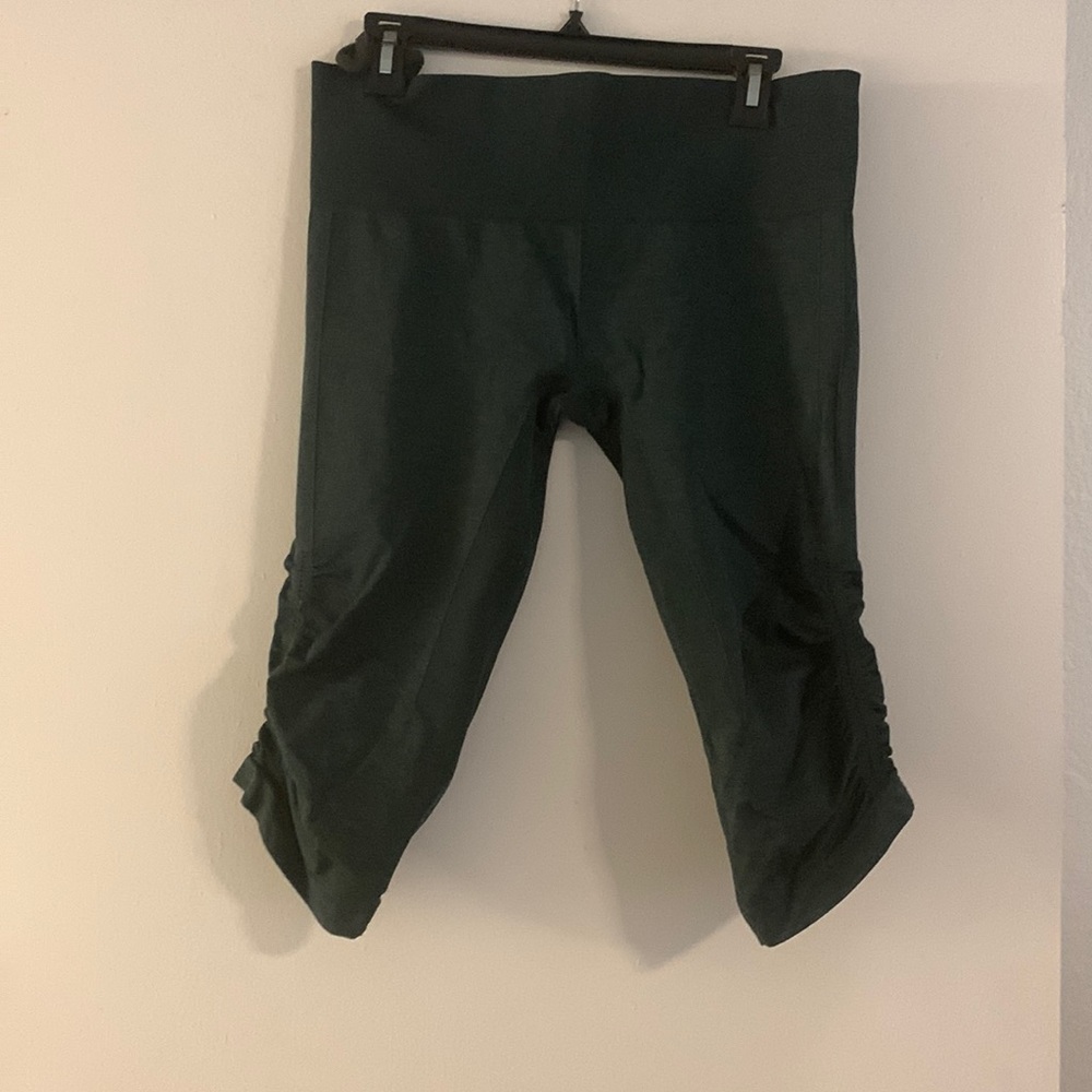 Lululemon cropped athletic pants. Not my size, so worn once.